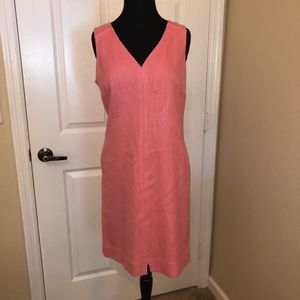 Talbots Pink Dress sz6 B14